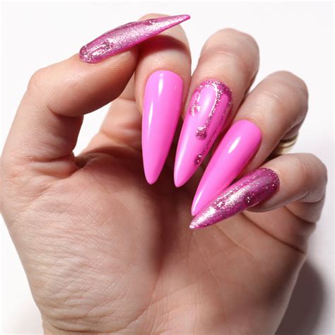 Pink Glitter Drip – Sadler Up Nails