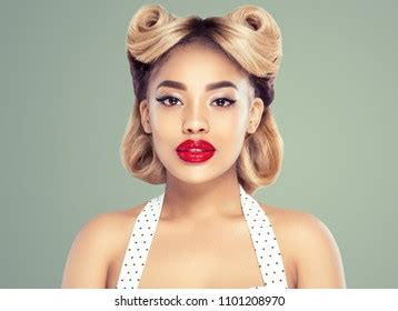 Pin Girl Vintage Afro African Beautiful Stock Photo 1101208970 | Shutterstock