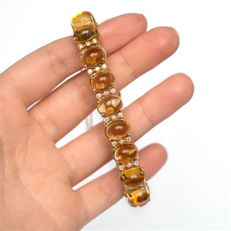 18k Yellow Gold Citrine Bracelet - The Verma Group