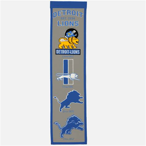 Detroit Lions 8" x 32" Premium Heritage Banner - Walmart.com - Walmart.com