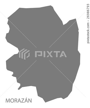 Morazan El Salvador Map grey - Stock Illustration [26986793] - PIXTA