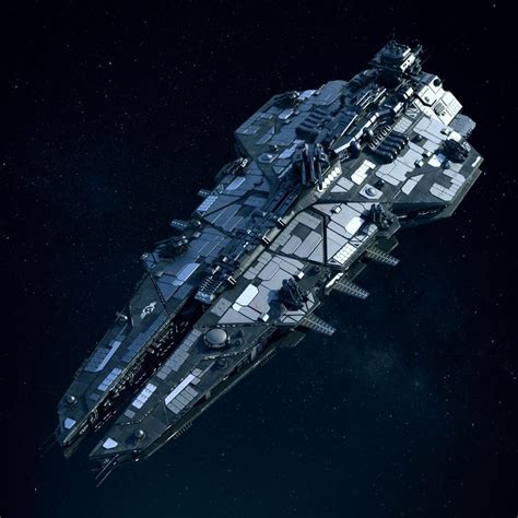 Space Battleship, Misuo WU on ArtStation at https://www.artstation.com/artwork/4KGr1 | Space ...