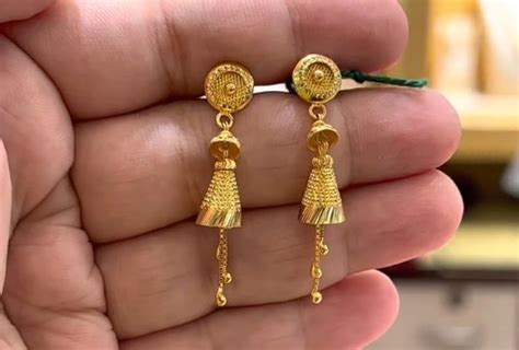 9 Latest Collection Of 5 Grams Gold Earrings 2022 - M-womenstyle