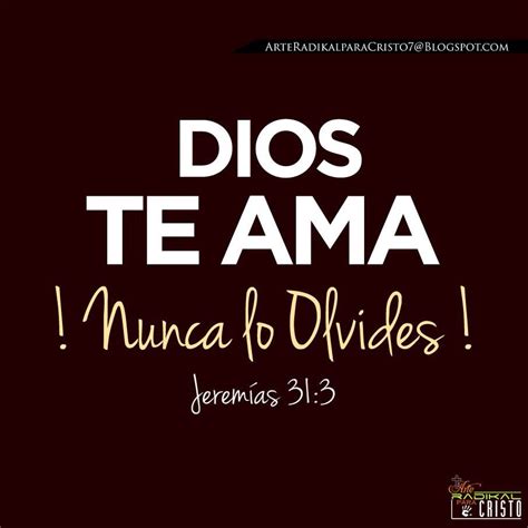 Dios te ama | Frases cristianas, Palabra de vida, Frases religiosas