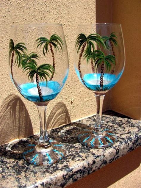 40 Artistic Wine Glass Painting Ideas - Bored Art | Wine glass designs ...