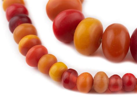 Premium Graduated Kenya Amber Resin Beads – The Bead Chest