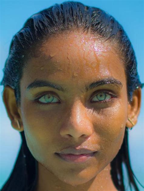 Maldivian Girl with Aquablue Eyes | Rebrn.com