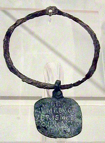 Roman Slave collar with reward tag, Rome 2003 | Stephen Bartlett Travels | Flickr