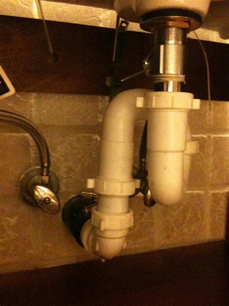 plumbing - Can p-trap be installed higher than drain entry? - Home ...
