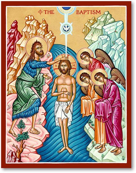 Baptism of Christ Icon | Baptism of christ, Monastery icons, Christian ...