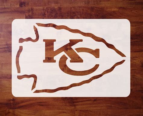 Mylar Stencil Kansas City Chiefs Logo Airbrush Paint | Etsy