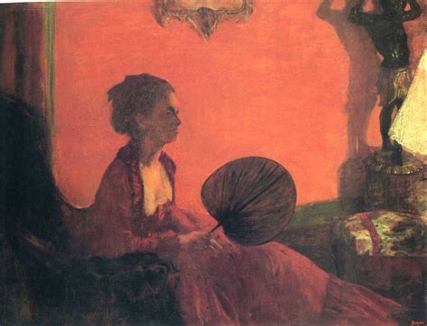 Download Edgar Degas Lady In Red Dress Wallpaper | Wallpapers.com