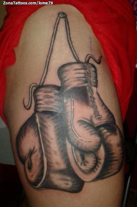 Tattoo of Gloves, Boxing, Sports