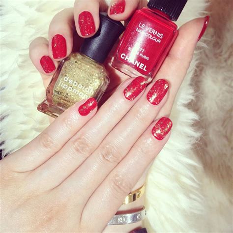 Gold Red Nails - 23 Tips That Will Make You Influential In DESIGN
