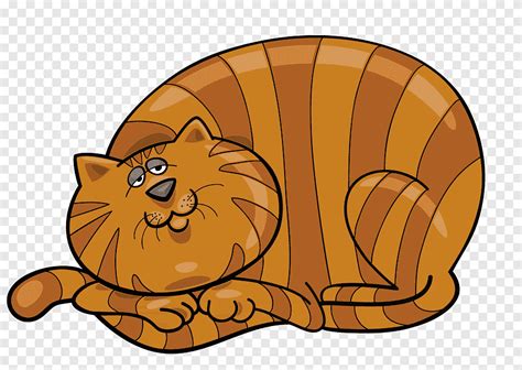 Gato gordo, gato de dibujos animados, personaje animado, mamífero png | PNGEgg