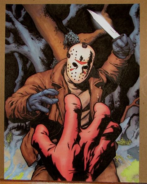 Jason Voorhees Friday the 13th Comic Cover Original Art | Flickr