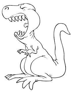 Cartoon Dinosaurs Coloring Pages - Cartoon Coloring Pages