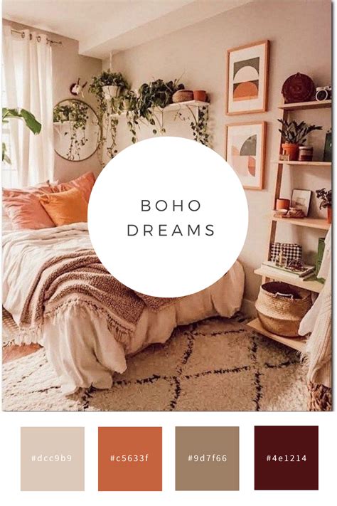 Boho Color Palette - Bedroom Inspiration | Boho style bedroom, Bedroom boho, Bedroom inspirations