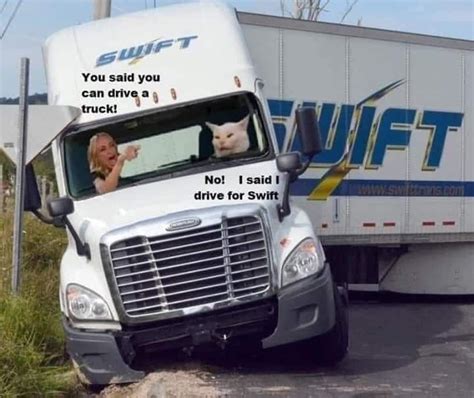 Pin by Jenny . on the cat | Trucker humor, Trucker quotes, Truck quotes