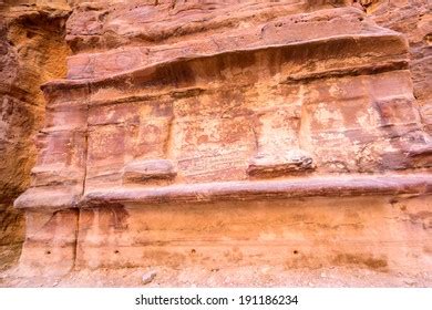 Ancient Rock Cut Architecture Petra Jordan Stock Photo 191186234 ...