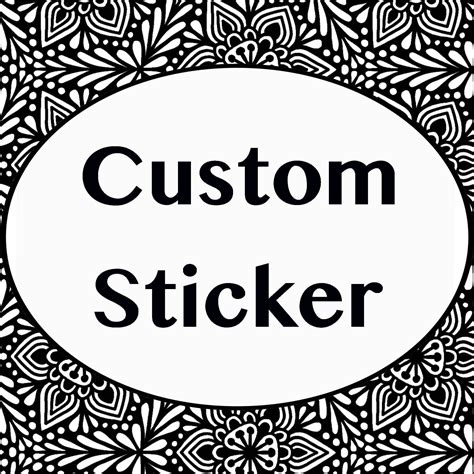 Custom Sticker (WATERPROOF)