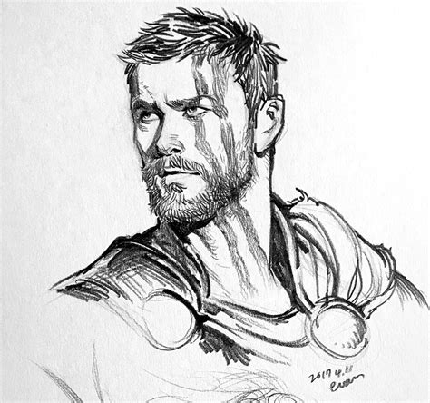 Resultado de imagem para thor chris hemsworth infinity war Marvel Art Drawings, Avengers ...