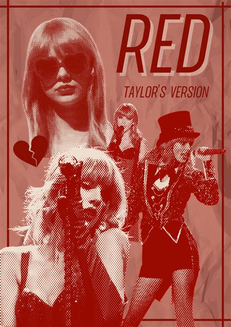 red taylor's version | Taylor swift posters, Poster prints, Poster