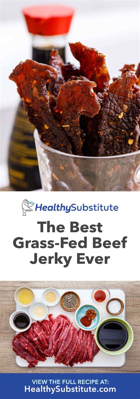 The Best Grass-Fed Beef Jerky Recipe Ever (Try this!) - Healthy Substitute