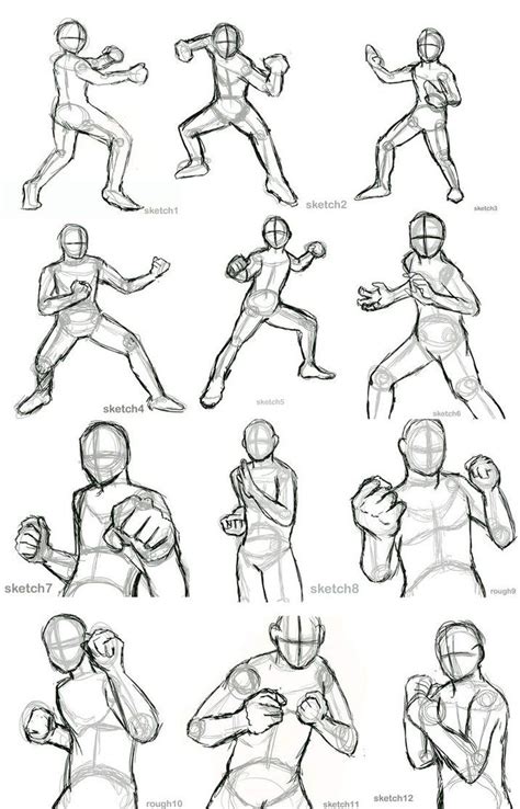 Practice 1 Rough Action Poses by AllysAO on deviantART | Anime poses reference, Drawing poses ...