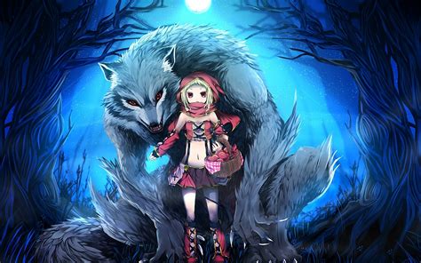 Anime Wolf Girl Wallpaper - WallpaperSafari
