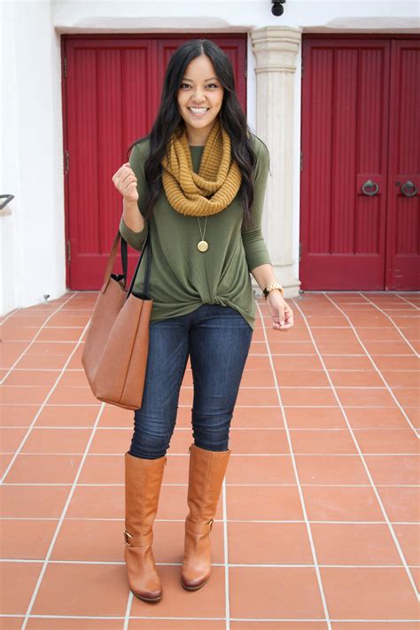 Cute Fall Outfits With Jeans And Boots