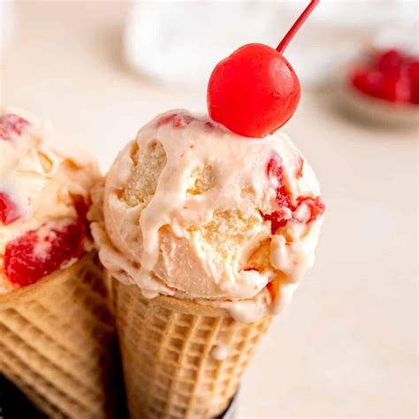 Cherry Amaretto Ice Cream – Broken Oven Baking