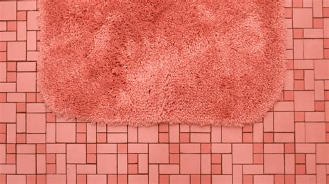 Download wallpaper 1366x768 floor, pink, rug, tile tablet, laptop hd background