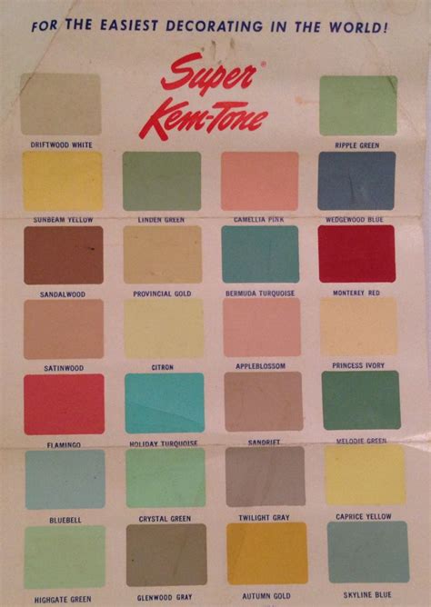 Vintage Paint Colors. How will ever choose a paint color with these ...