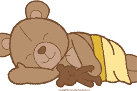Teddy Bear Sleeping On The Moon Clip Art