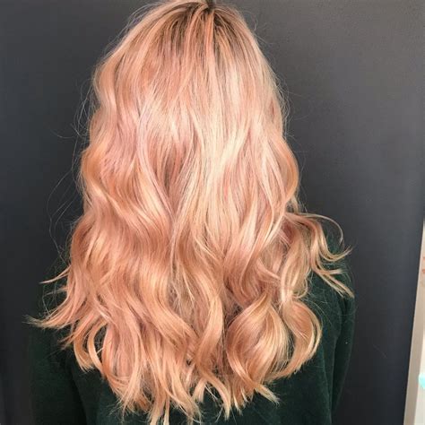 Pin by Mevie Henderson on Hair goals | Strawberry blonde hair, Peachy pink hair, Strawberry hair