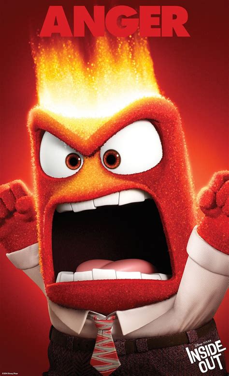 Rage out to the third character poster from Disney/Pixar's 'Inside Out': Anger | Ters yüz, Pixar ...