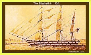 Liberia History and Culture.: The Famous Ship "Elizabeth", Never made it to present day Liberia.
