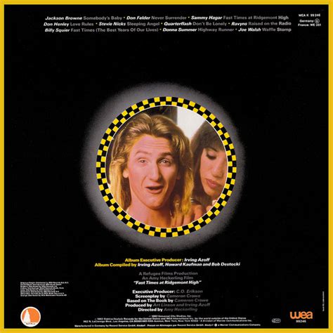 Film Music Site - Fast Times at Ridgemont High Soundtrack (Various Artists ) - Full Moon Records ...