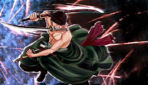 🔥 Download One Piece Roronoa Zoro Three Sword Style Anime HD Wallpaper Desktop by @jayb ...