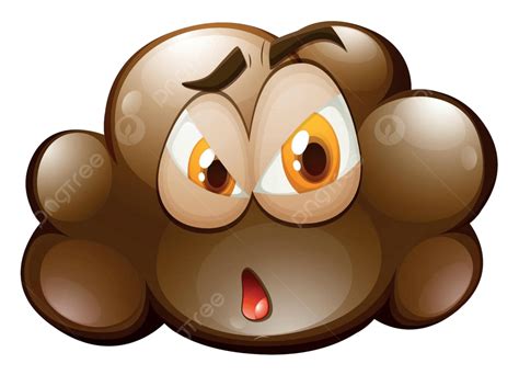 Facial Expression On Brown Cloud Clip Art Round Clipart Vector, Clip Art, Round, Clipart PNG and ...