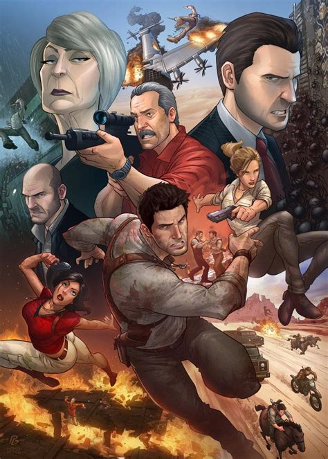 Uncharted Fan Art by Patrick Brown (755×1057) Uncharted Game, Uncharted ...