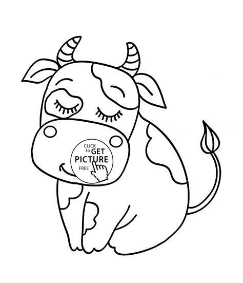 Cow Coloring Pages Free Printable - Coloring Home