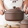 Amazon.com: Natural Terracotta Casserole with Lids Clay Pots for ...