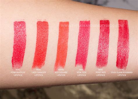 My Red-Orange Lipsticks: NARS, MAC | The Skin and Beauty Blog | Bloglovin’