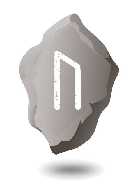 DRAWN RUNE URUZ ON A GRAY STONE 2197069 Vector Art at Vecteezy