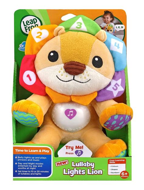 LeapFrog Lullaby Lights Lion, Baby Night Light Projector, Baby Born Plush Toy, Soft Cuddly Toy ...