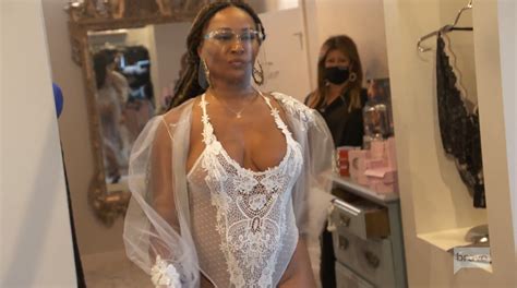 RHOA's Cynthia Bailey, 53, struts in sheer white lingerie and thongs in ...