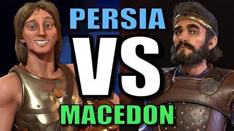 PERSIA VS MACEDON | Civilization 6 AI Only Deity Gameplay [Cyrus VS Alexander in CIV 6] - YouTube