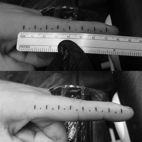 20 Ruler Tattoo Designs For Men - Measurement Ink Ideas